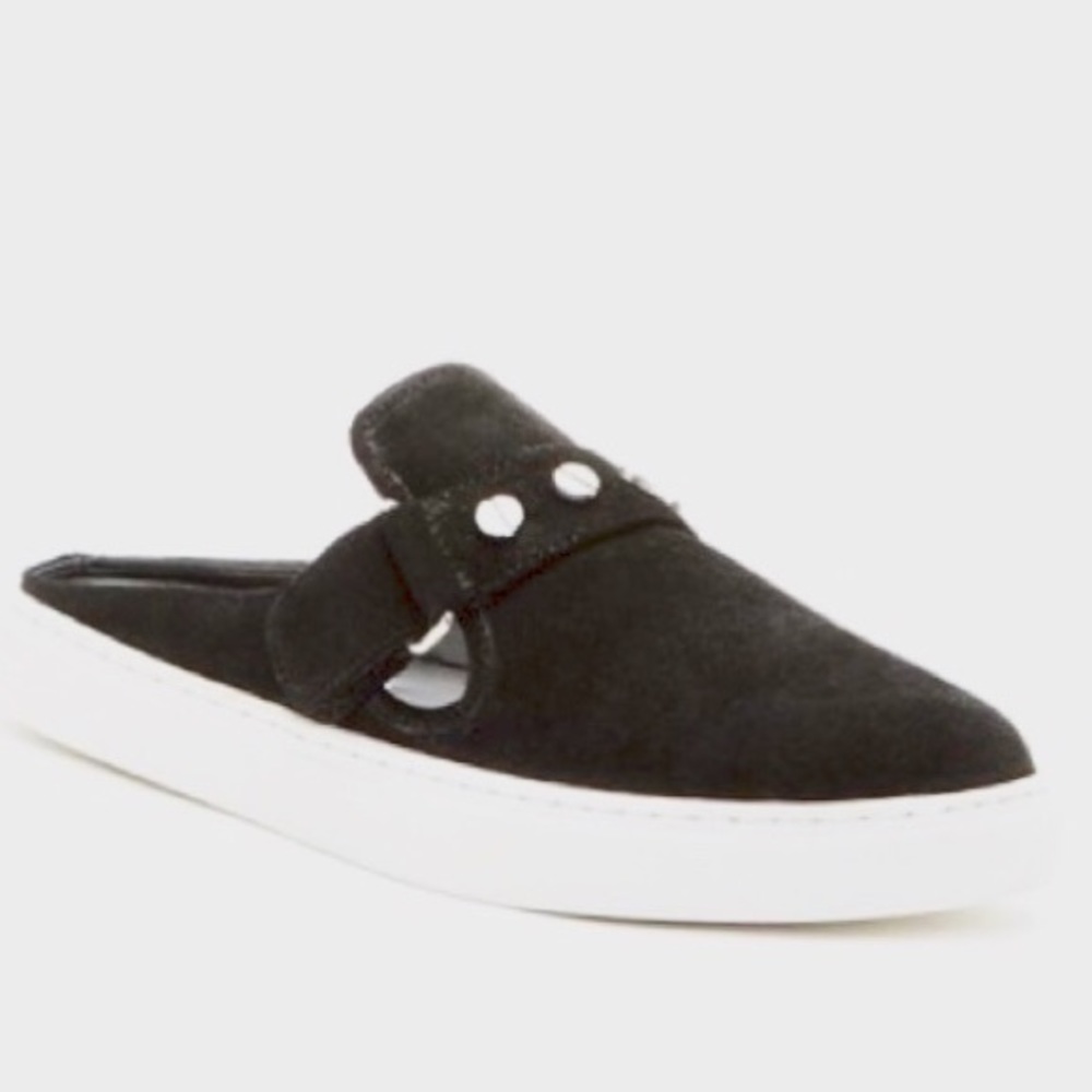 FINAL $ Rebecca Minkoff black suede slip on Sz7